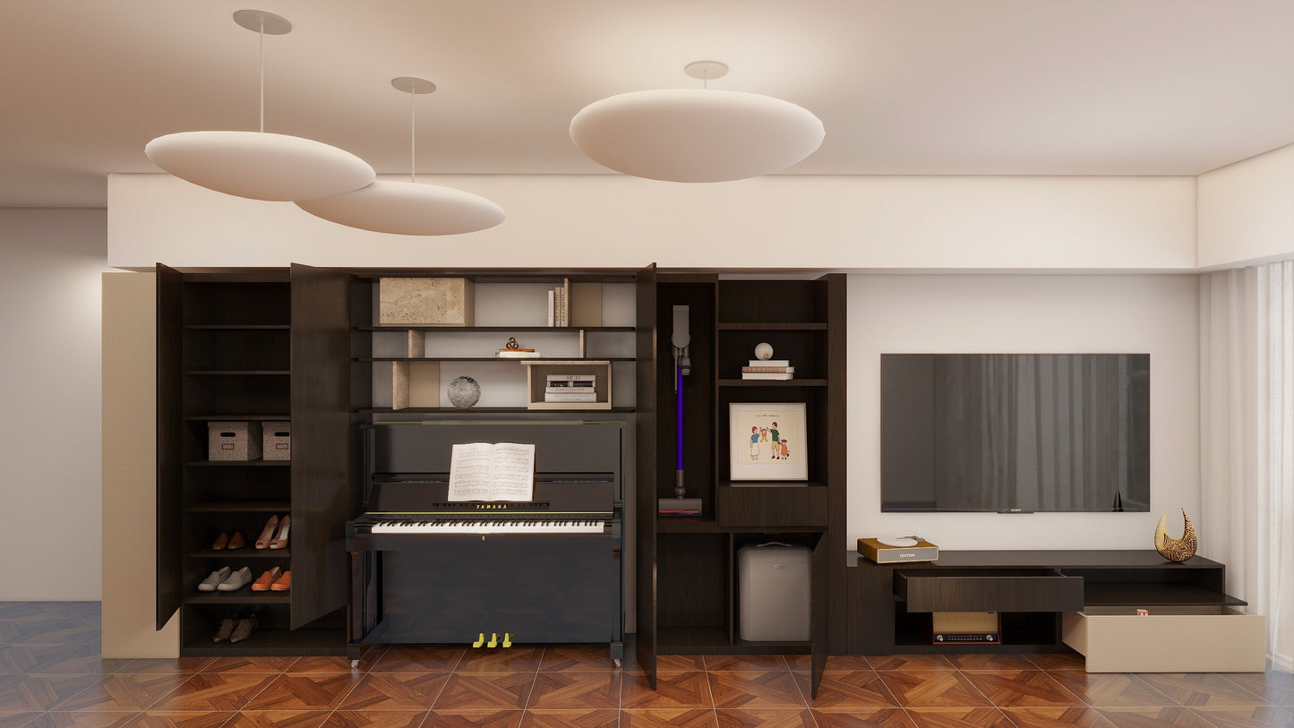 整牆儲物組合櫃Storage Wall Unit_3(Make A Home 造居|訂造傢俬)