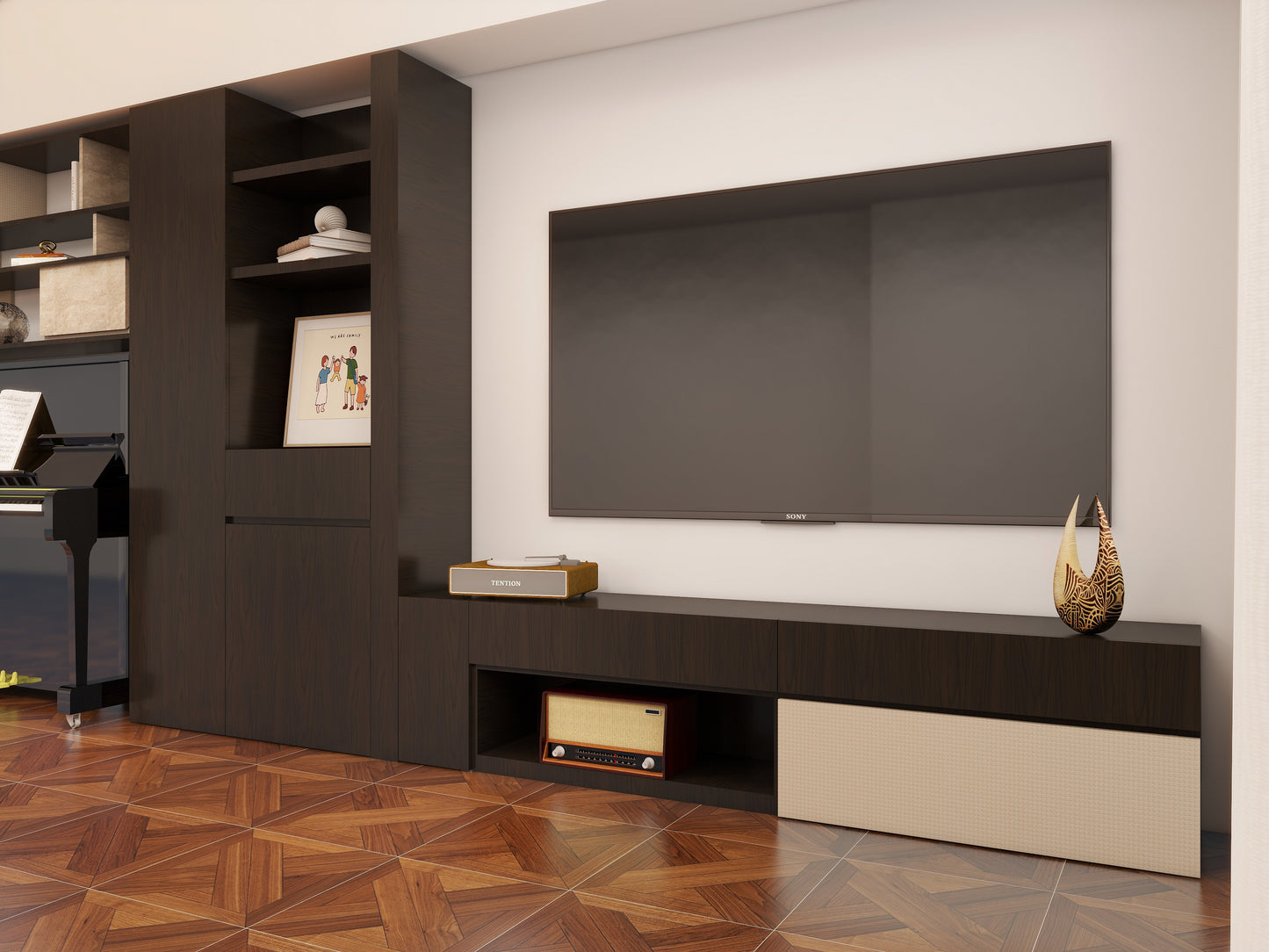 整牆儲物組合櫃Storage Wall Unit_6(Make A Home 造居|訂造傢俬)