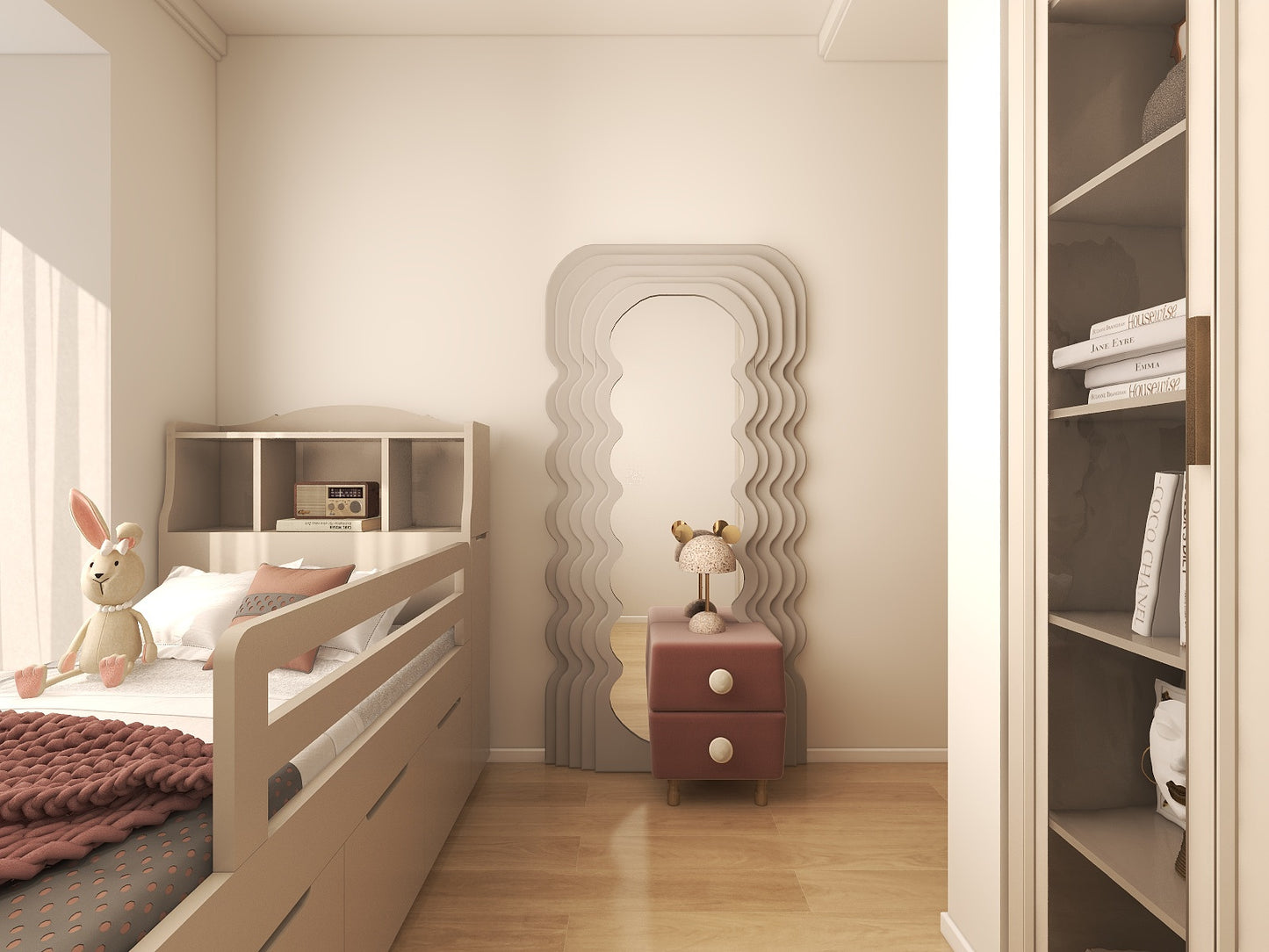Cottage 系列 - 女孩房_單人床 Cottage Series - Child Girl Bedroom_SIngle Bed (Make A Home 造居|訂造傢俬)