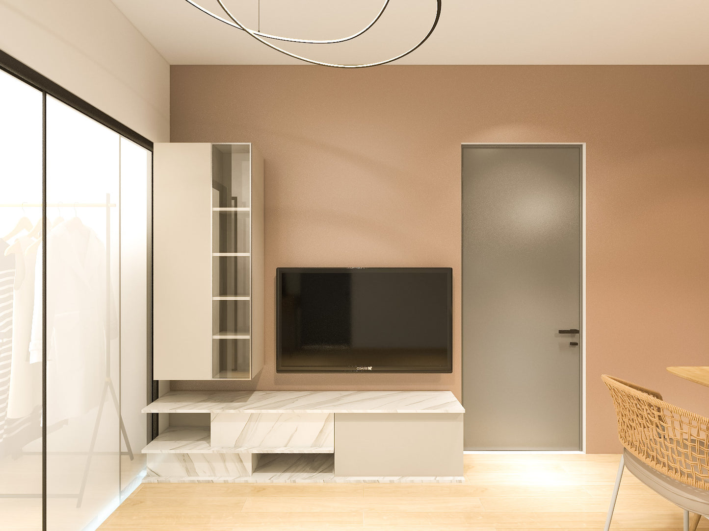 TV Wall Cabinet Set ll 電視吊櫃組合 ll_1