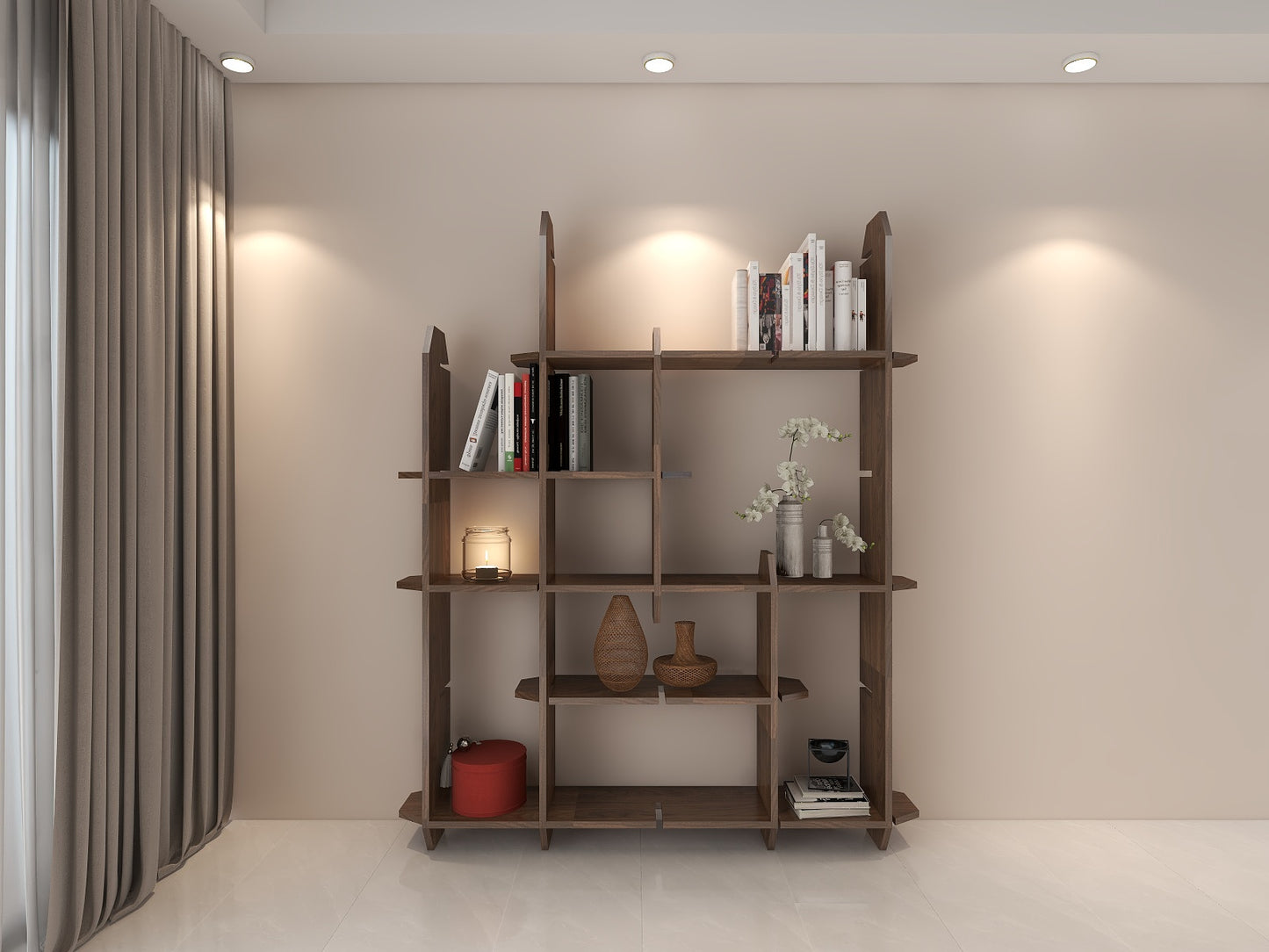 Panel-To-Shelf系列-書架A _1 (Make A Home 造居|訂造傢俬)