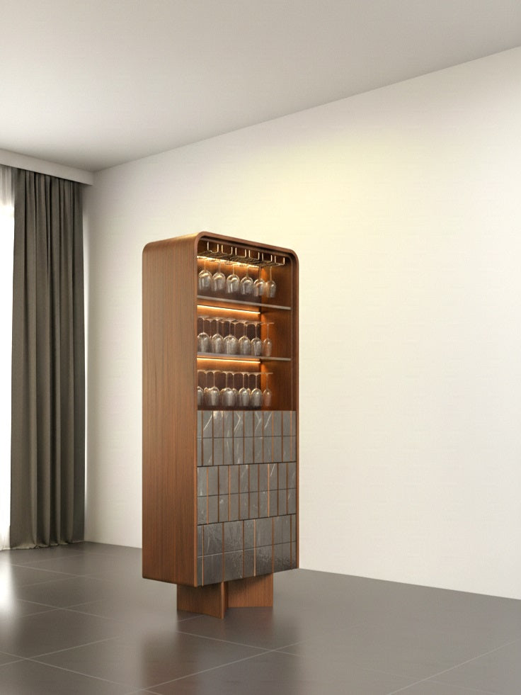 Tiled Tall Cabinet (Made-to-order only)