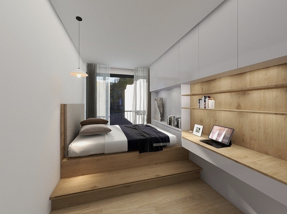 地台床床尾櫃組合_1 (Make A Home 造居|訂造傢俬)