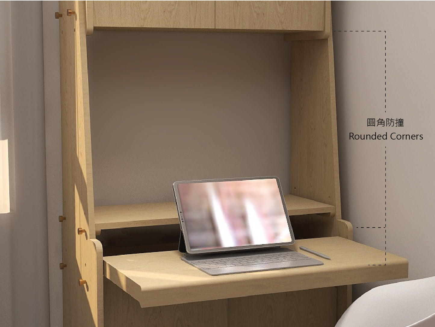 Multi-Height 書枱櫃 Multi-Height Desk Cabinet_5 (Make A Home 造居|訂造傢俬)