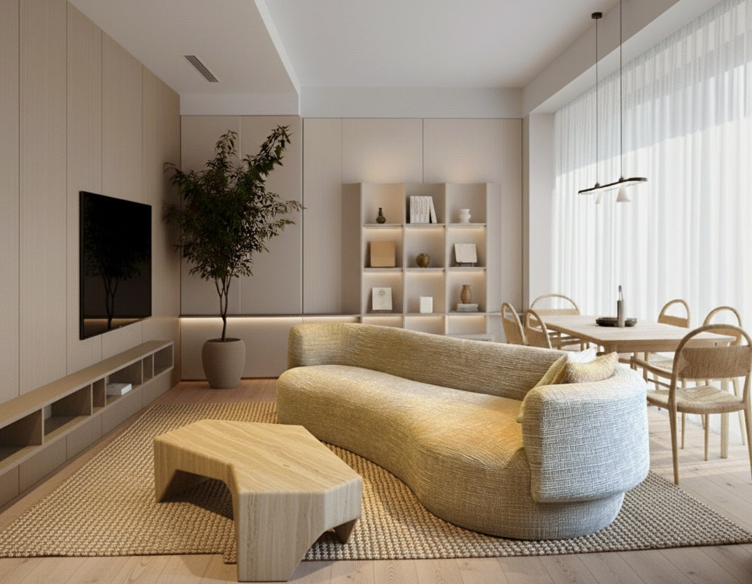 家居設計佈局 - 現代感的中性色調