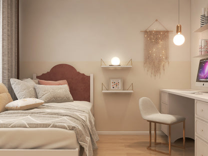 Chinoiserie 系列 - 女生房_1Chinoiserie Series - Teen Girl Bedroom_1 (Make A Home 造居｜訂造傢俬)