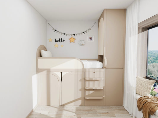 Cute cubed bed with mobile storage_1