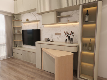 多功能客飯廳收納櫃(只供訂造)