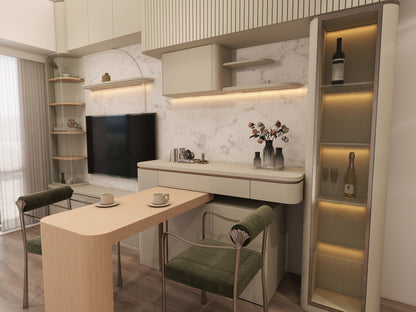 多功能客飯廳收納櫃(只供訂造)