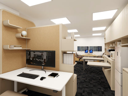 Multifunctional office storage system - Double-sided partition cabinet