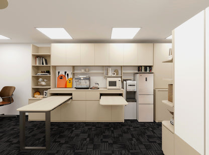 Multifunctional office storage system - pantry with display shelf