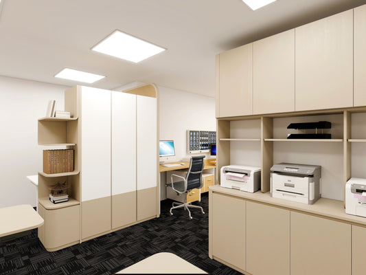 Multifunctional office storage system - printer cabinet