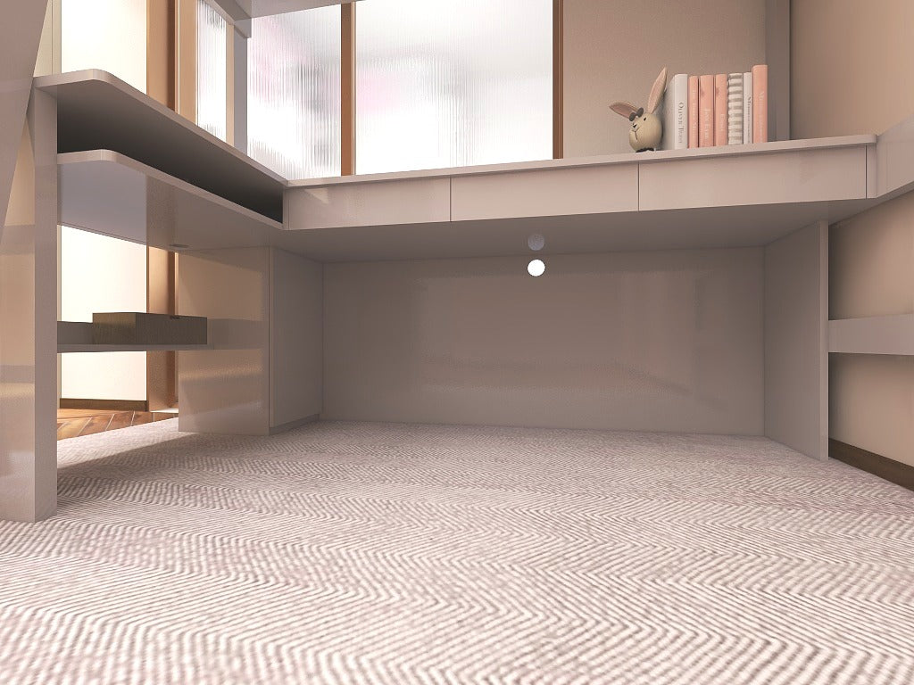 
簡約特高高架床_4_L形書枱 Simple Extra High Loft Bed_4_L Shape Desk (Make A Home 造居｜訂造傢俬)
