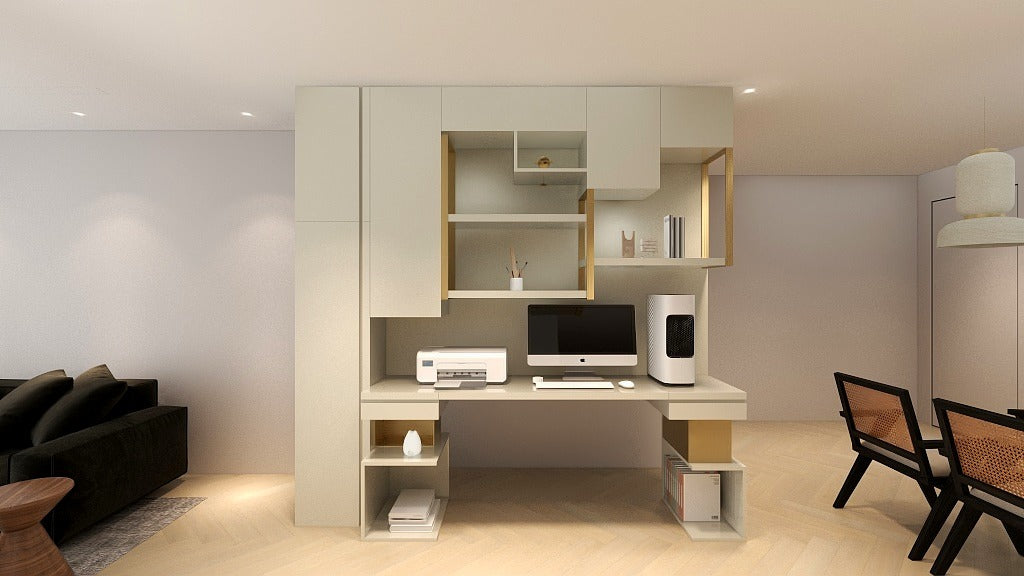 Desk Display Cabinet - Make A Home 造居|Custom Made Furniture
